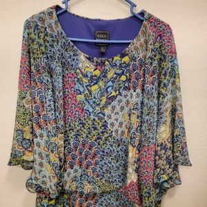 XL Coco Bianca Women's Dress Shirt